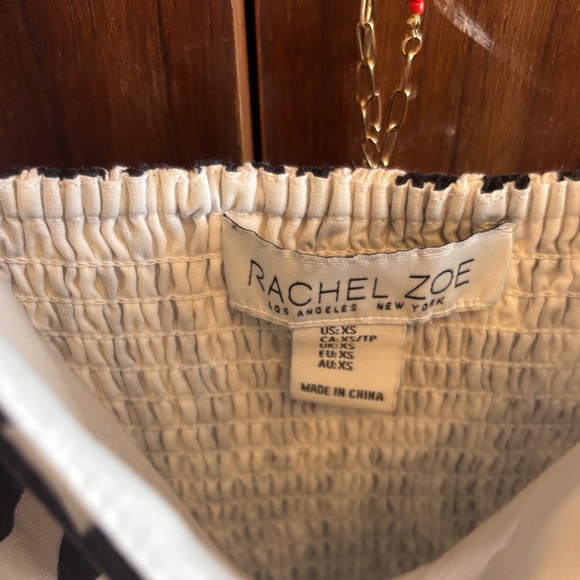 Rachel Zoe Black and White Abstract Spaghetti Strap Maxi Dress - Picture 5 of 5